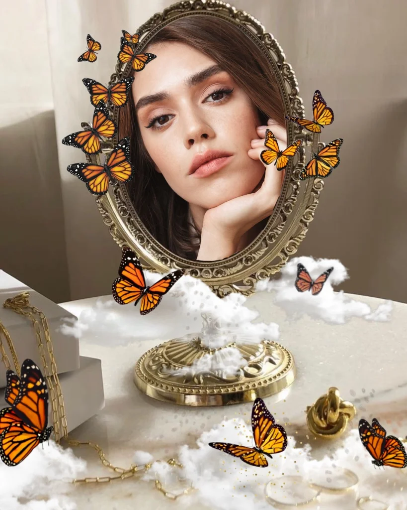 #freetoedit #mirror #mirrorselfie #mirrorselfies #butterflies #butterfly #aesthetic 