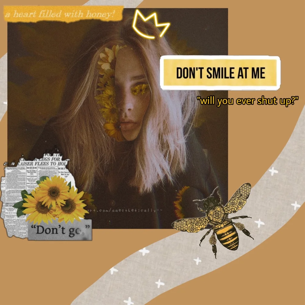 #freetoedit #replay #yellow #yellowaesthetic #aesthetic #sunflower #bumblebee #bee #wasp #dontsmileatme #aestheticquotes #queen #crown #queenbee #girl #flowergirl #myedit #interesting #vintageaesthetic #inspiring