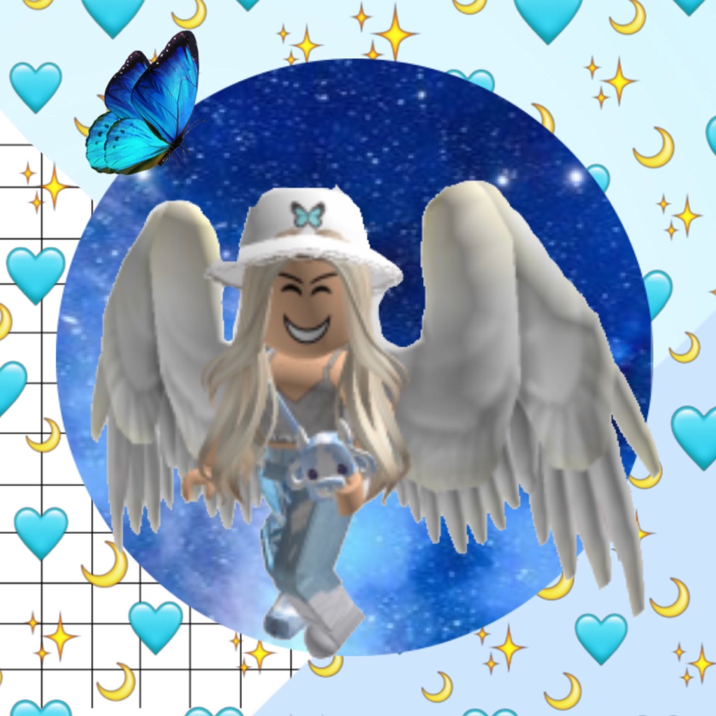 roblox diamond blue butterfly edit image by @sunsetrobloxx