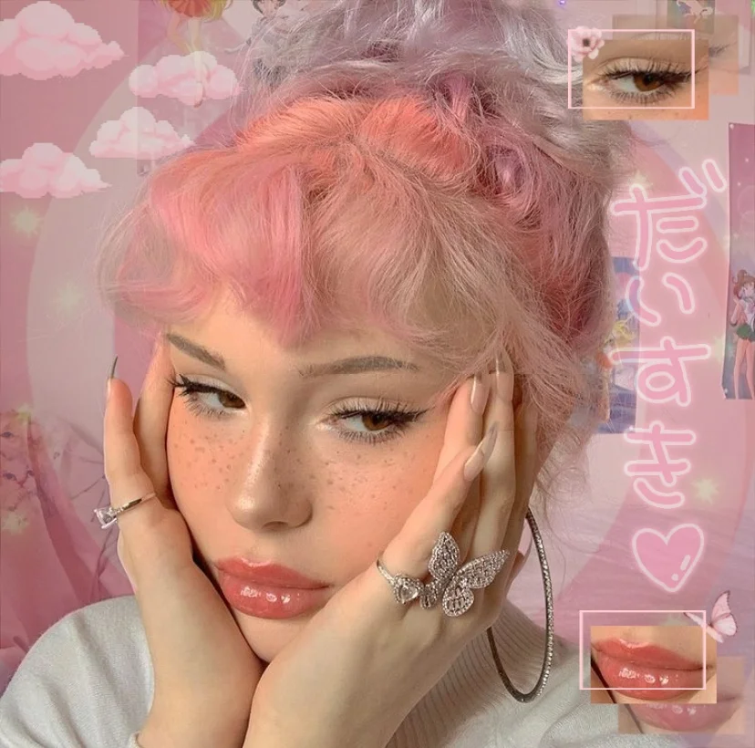 #pink #pinkaesthetic #freetoedit #remix #replay #selectiontool #prettygirl #butterfly #japanese #filters #pinkflower #pinkremix #pinkhair #pinkbackground #pinkbutterflies #pinkclouds #clouds #pinkborder #art 