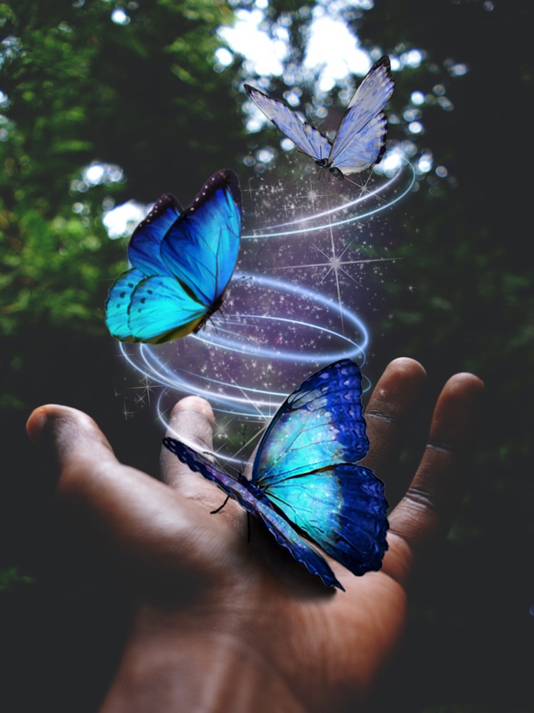 #butterfly #蝶々 #hand #fantasy #sparkle #neon #ファンタジー #キラキラ #ネオン #picsart #picsartjapan #picsartedit #madewithpicsart 