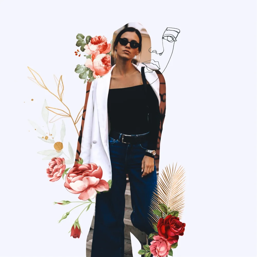 #freetoedit #flower #collage #collageart #outline #cutout #faceoutline 