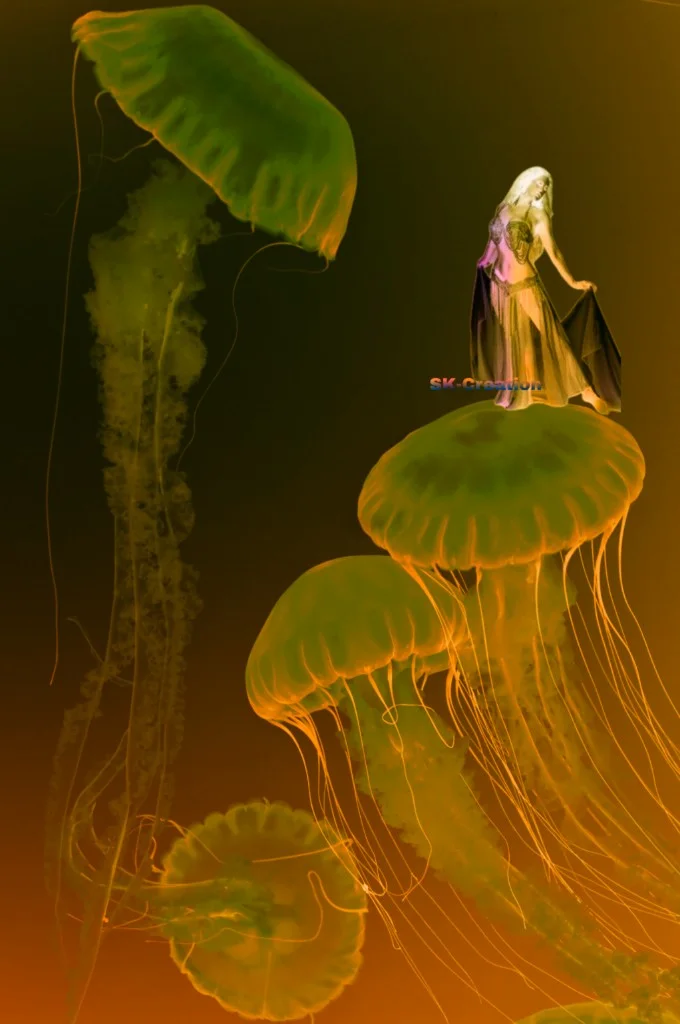 #jellyfish #negativeeffect #goldbrush