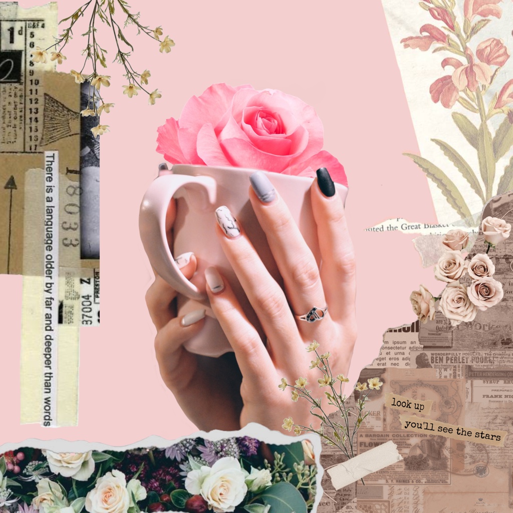 #コラージュ #collage #ドライフラワー #dryflower #rippedpaper #picsart #picsartjapan 